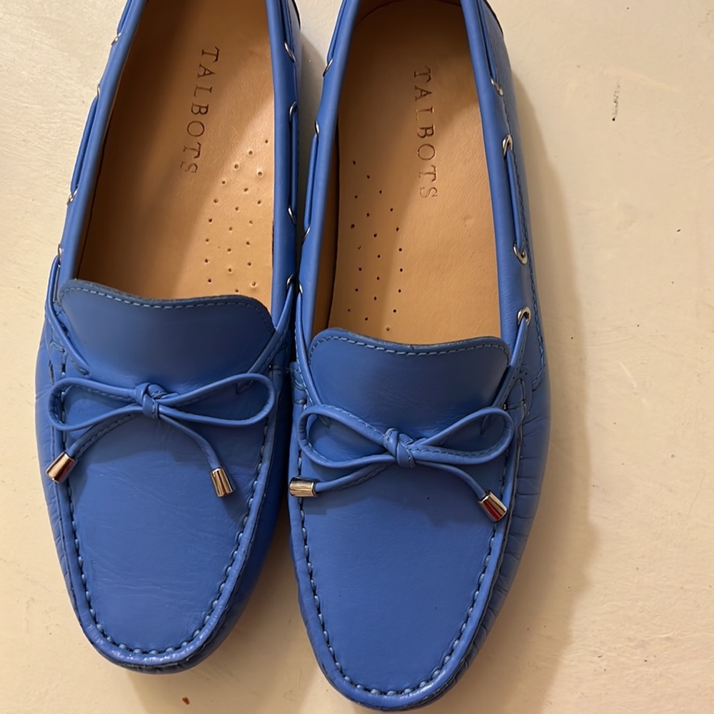 Talbots blue loafers 7 1/2